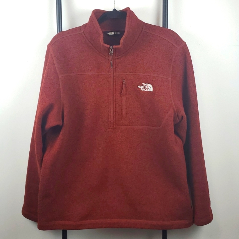 The North Face men sweatshirt pullover 3/4 zipper size L